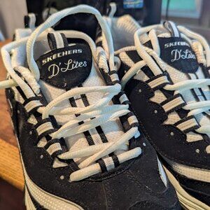 Skechers Black On White Sneakers